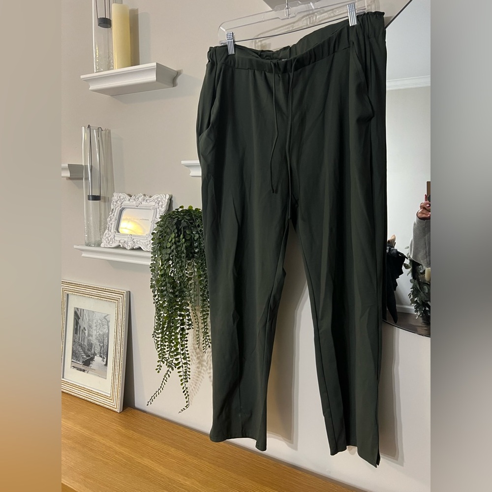 JOIE Olive Green Drawstring Pants - Size XL
